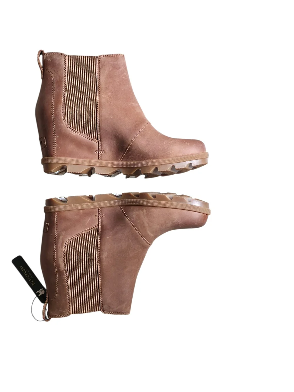Sorel Joan Rhapsody Chelsea Wedge Waterproof Boots Velvet Tan Women's 10 NWT